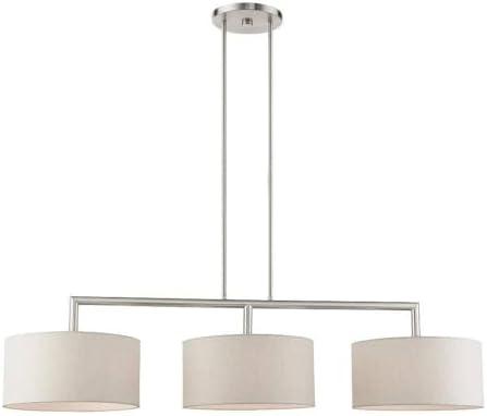 Livex Lighting Meridian 3 - Light Chandelier in  Brushed Nickel