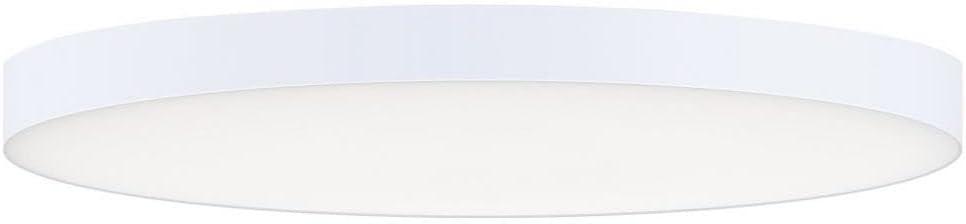 Maxim 57664Wt Trim 11" Wide Integrated Led Flush Mount Ceiling Fixture - White