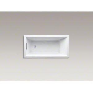 Underscore® 60" x 30" Drop-In or Undermount Acrylic Soaking Bathtub with Sloped Backrest