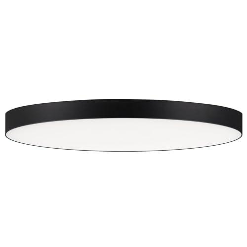 57670WTBK-Maxim Lighting-Trim - 16 Inch 25W 1 LED Round Flush Mount-Black Finish