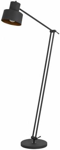 Cal Lighting 60W Davidson metal floor lamp with weighted base, adjustable upper and lower arms. On off socket switch