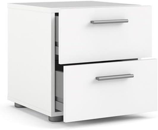 Home Square 3 Piece Bedroom Set with Dresser and 2 Nightstands in White