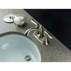 Linden Centerset Bathroom Faucet with Drain Assembly, 2-handle Bathroom Sink Faucet
