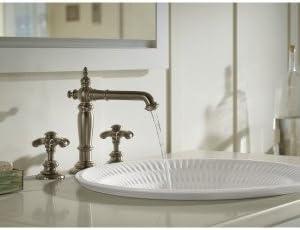 Artifacts® Widespread Bathroom Faucet with Drain Assembly