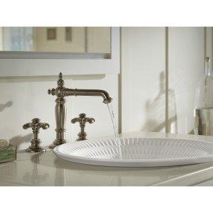 Artifacts® Widespread Bathroom Faucet with Drain Assembly