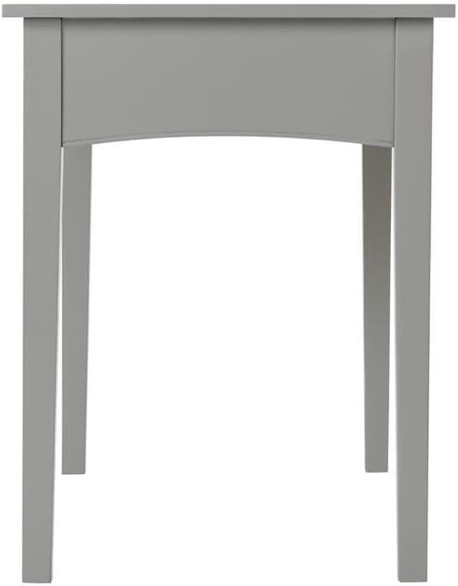 40" Shaker Cottage Desk Gray - Alaterre Furniture: Transitional Style, Pine Frame, Storage Drawer