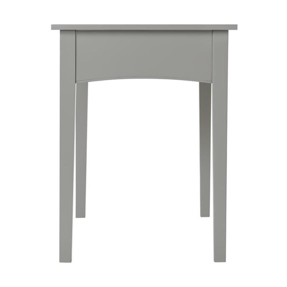 40" Shaker Cottage Desk Gray - Alaterre Furniture: Transitional Style, Pine Frame, Storage Drawer