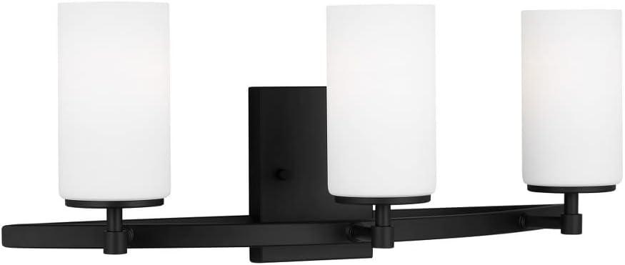Generation Lighting Alturas 22-in 3 -Light Matte Black Modern/contemporary Vanity light