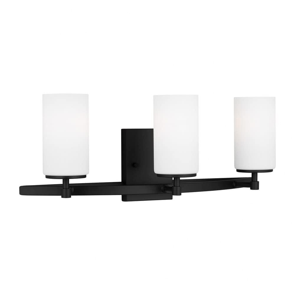 Generation Lighting Alturas 22-in 3 -Light Matte Black Modern/contemporary Vanity light