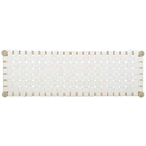 Orin 47" Woven Leather Bench