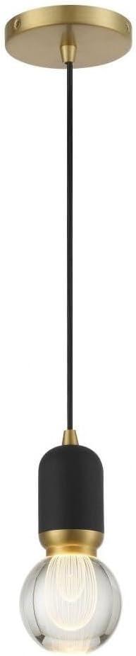 George Kovacs P5590-793-L Mixed Up LED Mini Pendant, Sand Coal and Mountain Gold