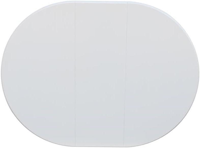 36" Magnolia Round Top Dining Table with 12" Leaf White - International Concepts: Hardwood Pedestal, Seats 4