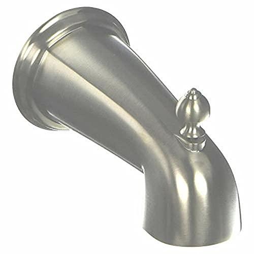 Brushed Nickel Wall Mounted Tub Spout with Diverter