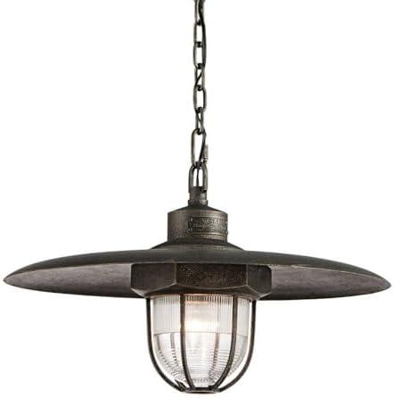 Acme 1 - Light Aged Pewter Single Pendant