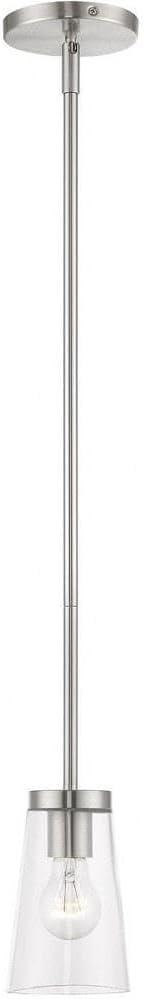 Livex Lighting Cityview 1 - Light Pendant in  Brushed Nickel