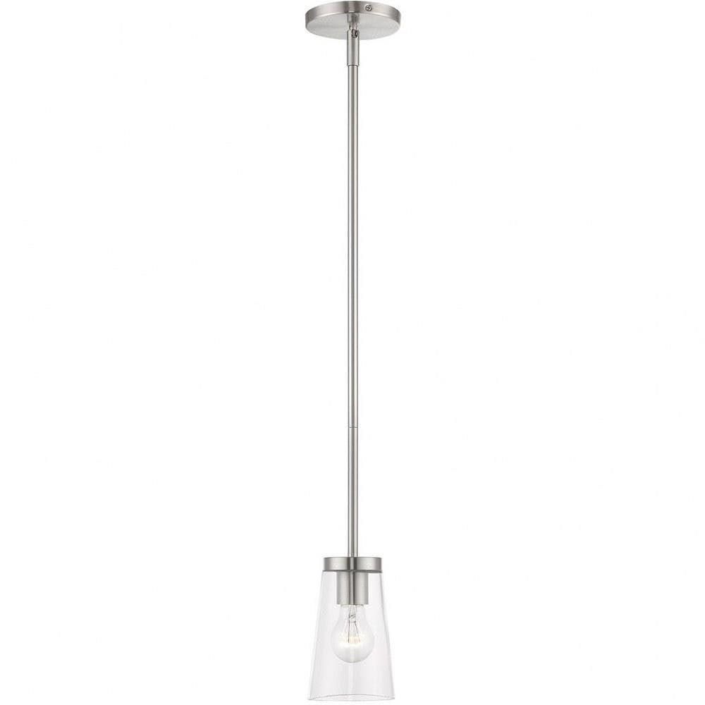 Livex Lighting Cityview 1 - Light Pendant in  Brushed Nickel