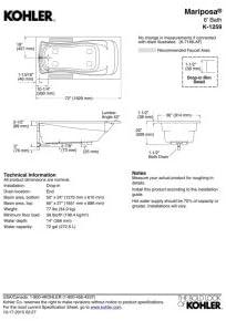 Mariposa® 72" x 36" Drop in Soaking Bathtub