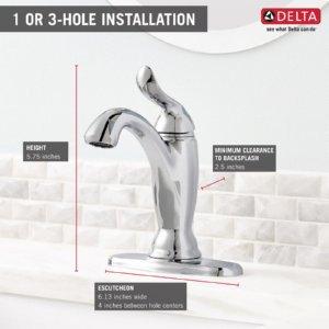 Linden™ Single Hole Bathroom Faucet with Drain Assembly and DIAMOND™ Seal Technology