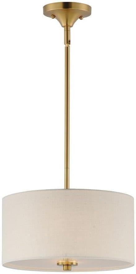 Maxim Lighting Bongo 2 - Light Semi-Flush Mount in  Natural Aged Brass