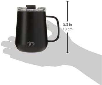 Simple Modern Stainless Steel Vacuum Insulated Voyager Mug with Handle and Flip Lid|12 fl oz