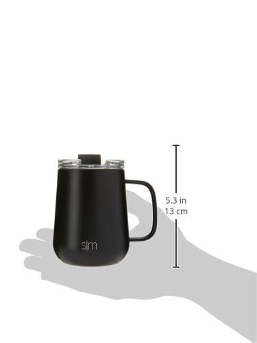 Simple Modern Stainless Steel Vacuum Insulated Voyager Mug with Handle and Flip Lid|12 fl oz