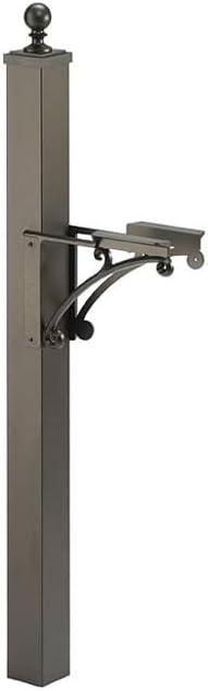 Deluxe French Bronze Aluminum Mailbox with Side Plaques