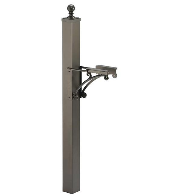 Deluxe French Bronze Aluminum Mailbox with Side Plaques