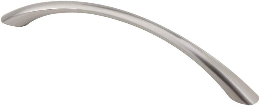 Silverline P2021 Tapered Curved Arch Bow Transitional Drawer Handle Pull Cabinet Hardware CC: 3-3/4" 10 Pack