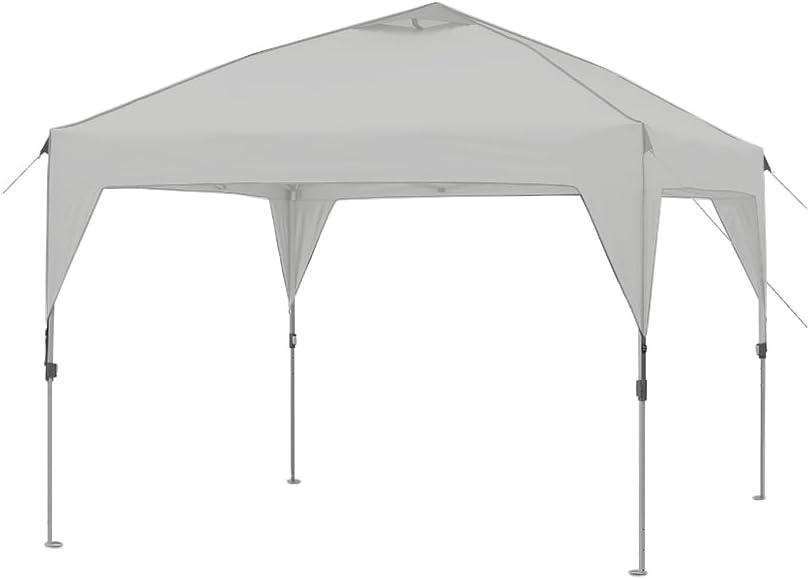 Garden Winds Custom Fit Replacement Canopy Top Cover Compatible with The Core 10' X 10' Instant Shelter Pop Up - Upgraded Performance RIPLOCK 350 Fabric - Slate Gray