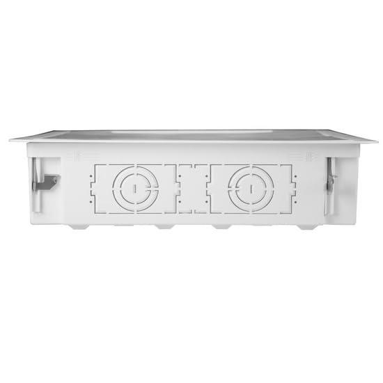 Legrand - OnQ 17 Inch Media Enclosure, Electrical Box, Cable Management Box Dual Purpose In Wall Enclosure for TV Device Storage and Media Distribution, Recessed Media Box, White, ENP1700NA