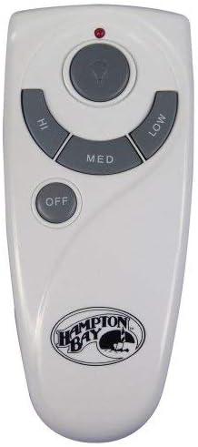 White 3-Speed Ceiling Fan Remote Control with Light Button