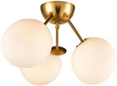 Mid Century Modern Globe Semi Flush Mount Ceiling Light Sputnik Chandeliers