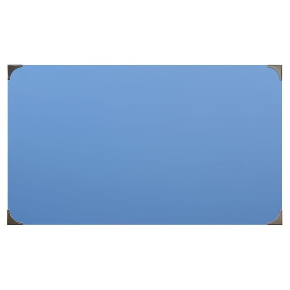 ACME Amenia Wooden Rectangular 2-Drawer Writing Desk with X-Shaped Base in Blue