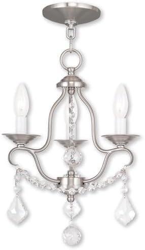 Livex Lighting Chesterfield 3 - Light Chandelier in  Brushed Nickel