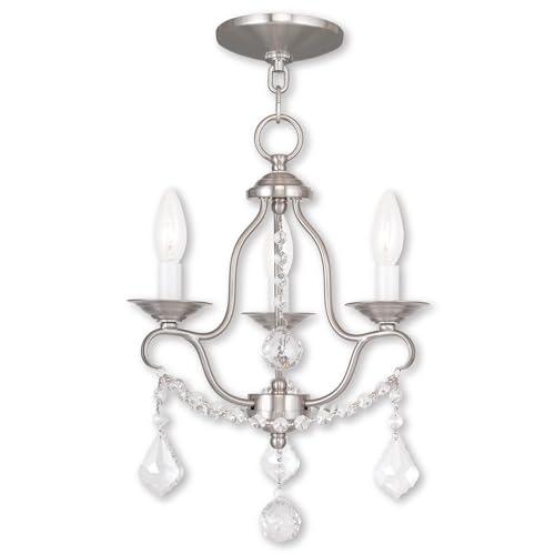 Livex Lighting Chesterfield 3 - Light Chandelier in  Brushed Nickel