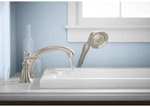 Kohler Devonshire® Deck-/Rim-Mount Bath Faucet Trim for High-Flow Valve with 8-15/16" Diverter Spoutut and Lever Handles, Valve Not Included K-T387-4-2BZ