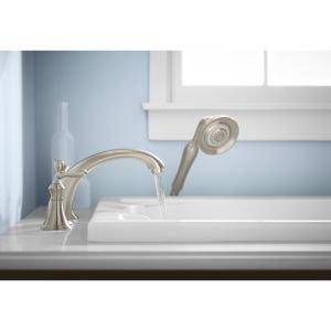 Kohler Devonshire® Deck-/Rim-Mount Bath Faucet Trim for High-Flow Valve with 8-15/16" Diverter Spoutut and Lever Handles, Valve Not Included K-T387-4-2BZ