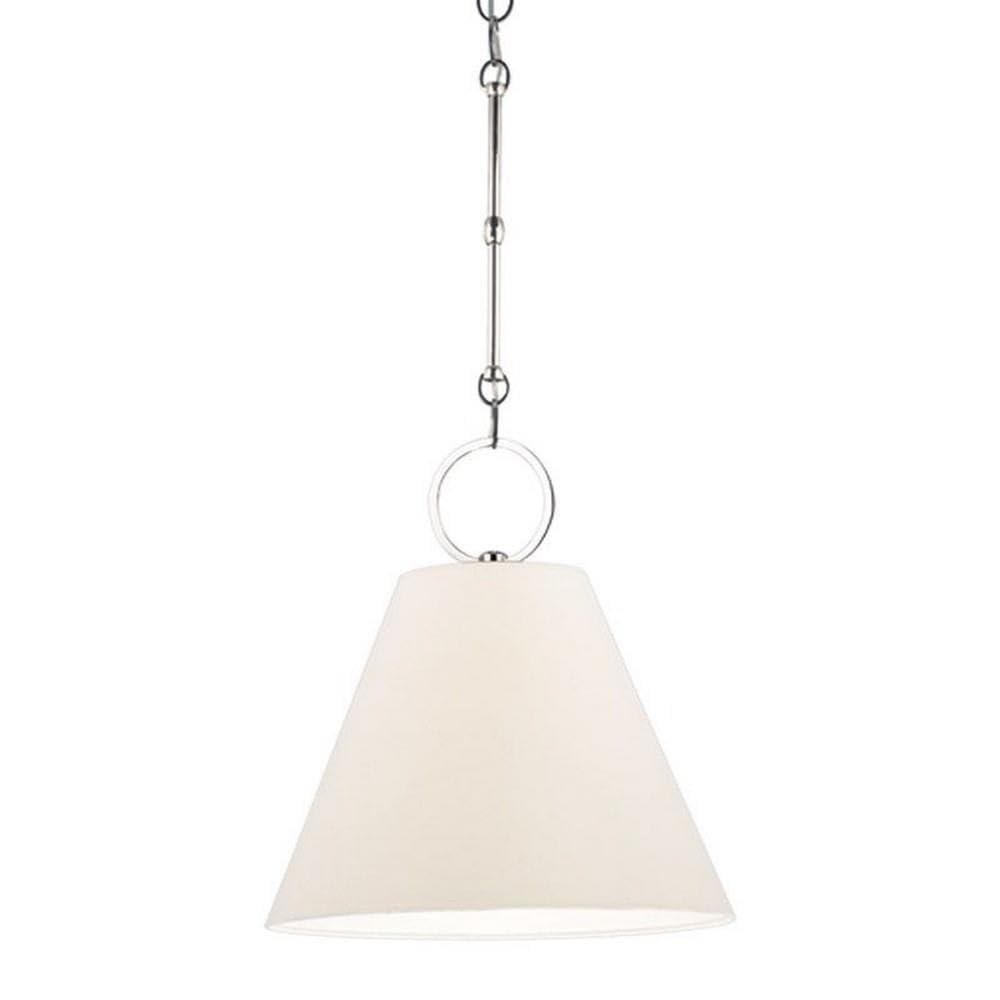 5612-PN-Hudson Valley Lighting-Altamont - One Light Pendant - 12.25 Inches Wide by 12.75 Inches High-Polished Nickel Finish    -Traditional