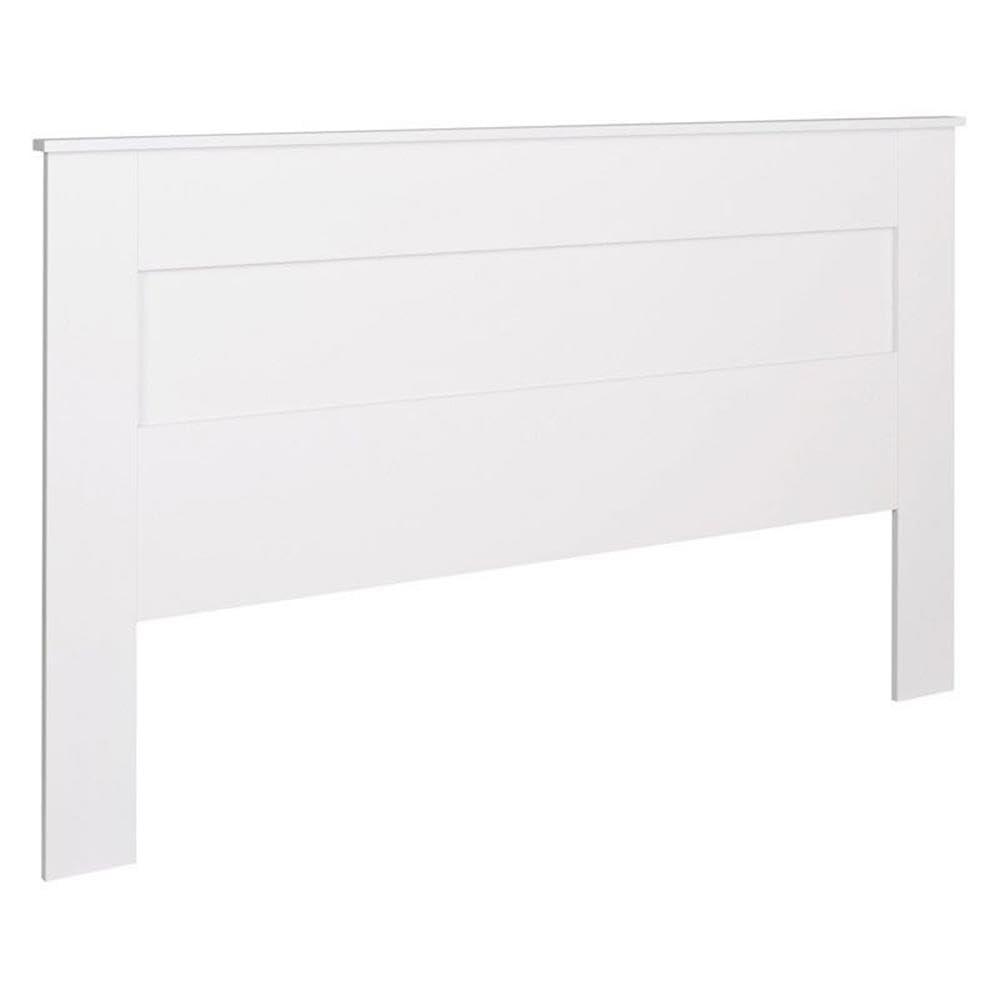 Prepac King Flat Panel Headboard White : 5-Year Warranty, MDF Construction, Spot Clean, King Size