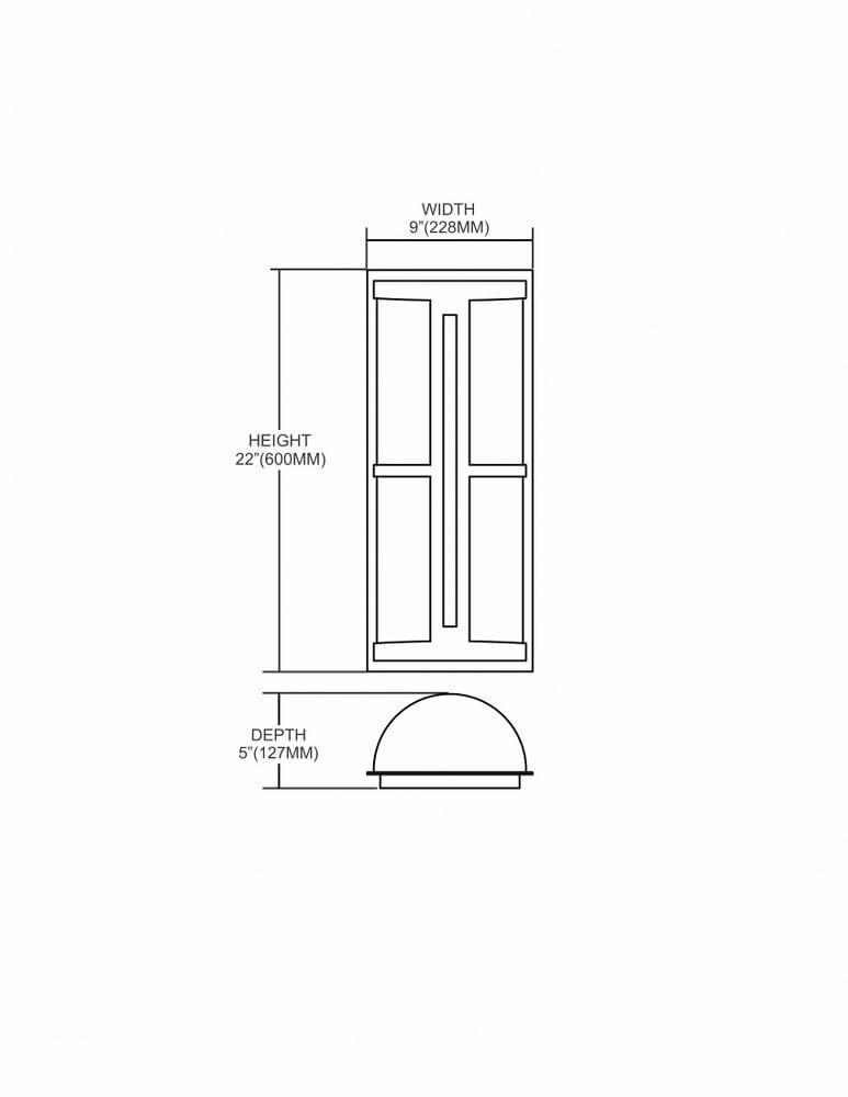 Westmore by ELK Lighting Nottingham 2 -Light 22-in H Gray Hardwired Outdoor Wall Light