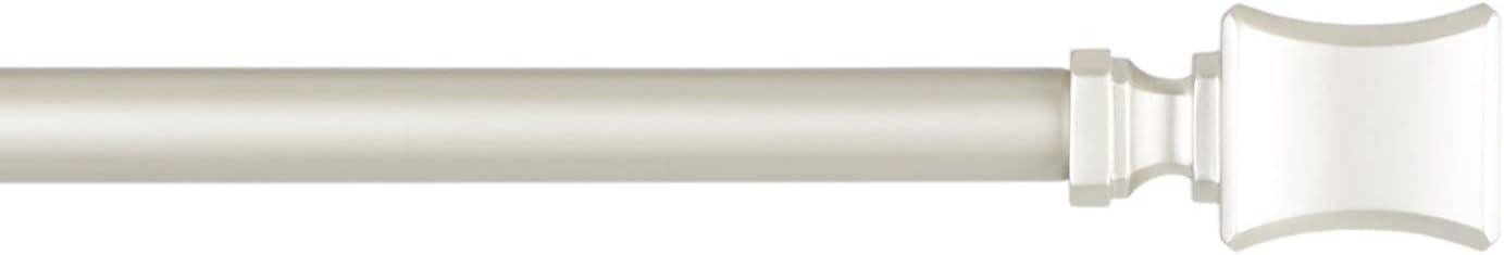Amalgamated Textiles Exclusive Home Loran 1" Window Curtain Rod and Finial Set, Adjustable