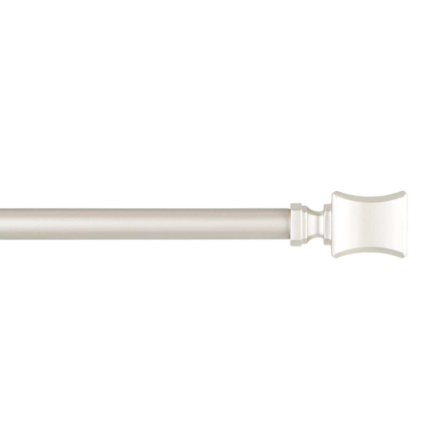 Amalgamated Textiles Exclusive Home Loran 1" Window Curtain Rod and Finial Set, Adjustable