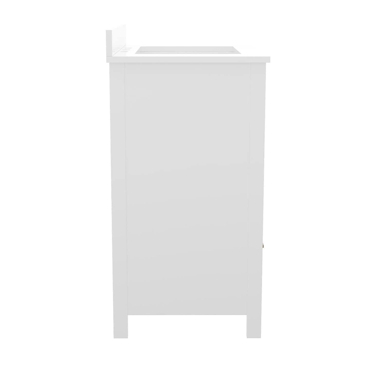 Flash Furniture 30 Inch Bathroom Vanity with Undermount Sink, Cabinet, and Drawer in White
