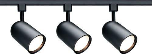 Nuvo Black 3-Light Bullet Cylinder Track Lighting Kit