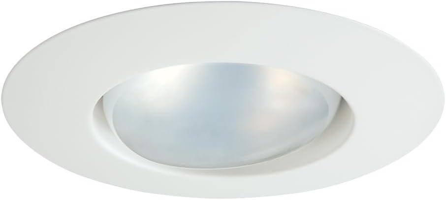 Matte White 5-Inch Open Recessed Light Trim