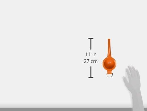 Orange Aluminum Citrus Squeezer with Ergonomic Handles