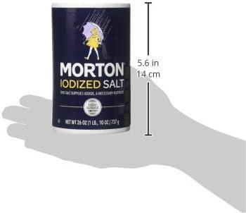 Morton Iodized Kosher Salt 26 oz Pour Spout