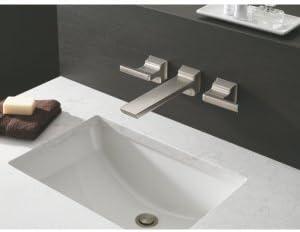 Pivotal Double Handle Wall Mounted Bathroom Faucet