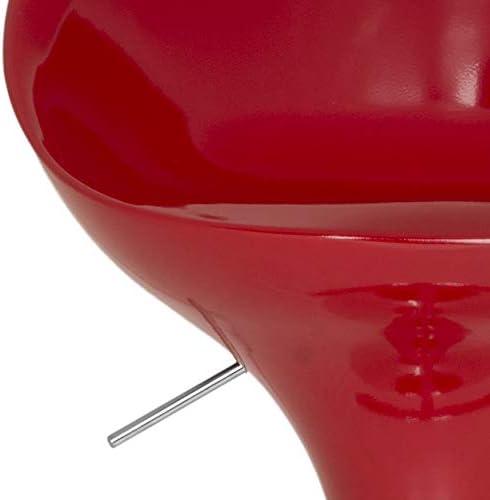 Zorab Swivel Bar Stool - Red - Safavieh