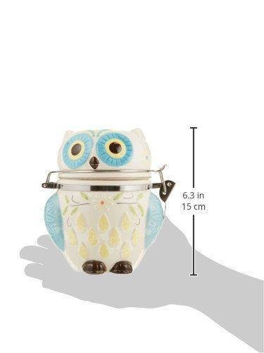 Boston Warehouse Hinged Jar, Pugly Sweater Collection, Hand-painted Earthenware Storage Container C57